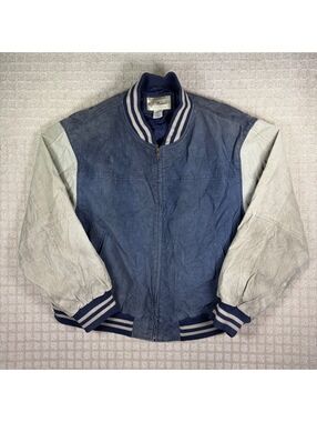 Penmans suede leather varsity jacket blue white 2XL